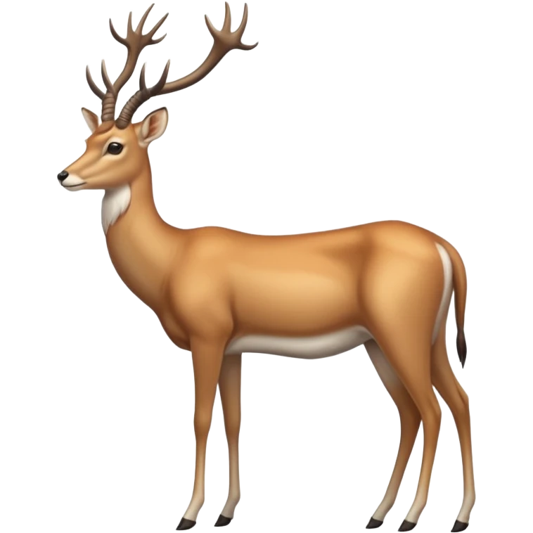 Deer-Antelope-Impala-Gazelle-hybrid, full body emoji