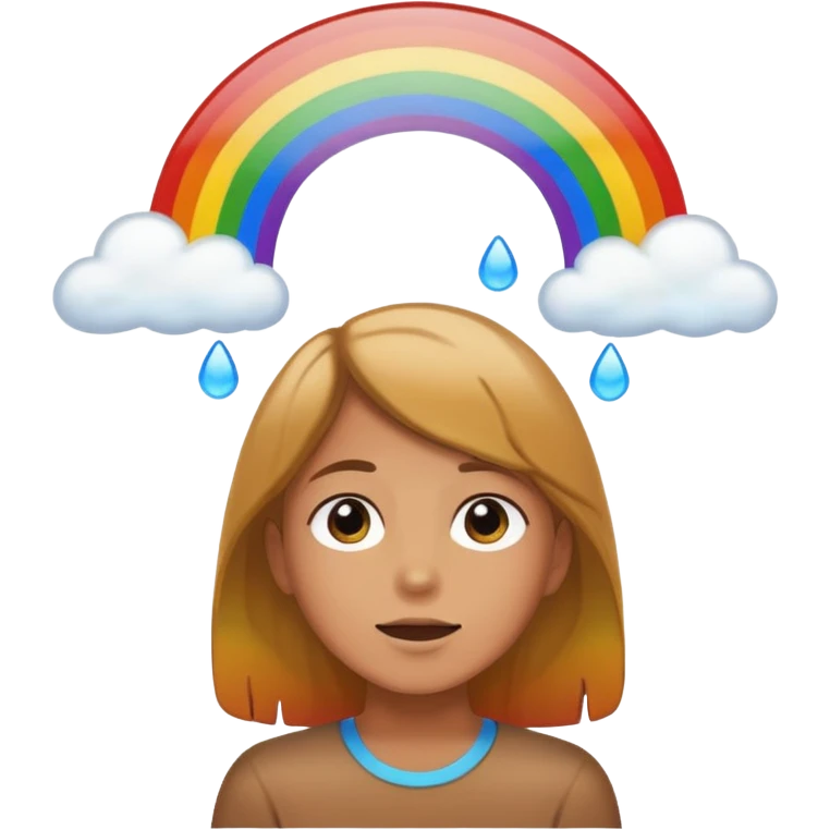 Rainbows with a person emoji