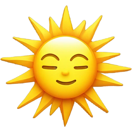 Star Sun emoji