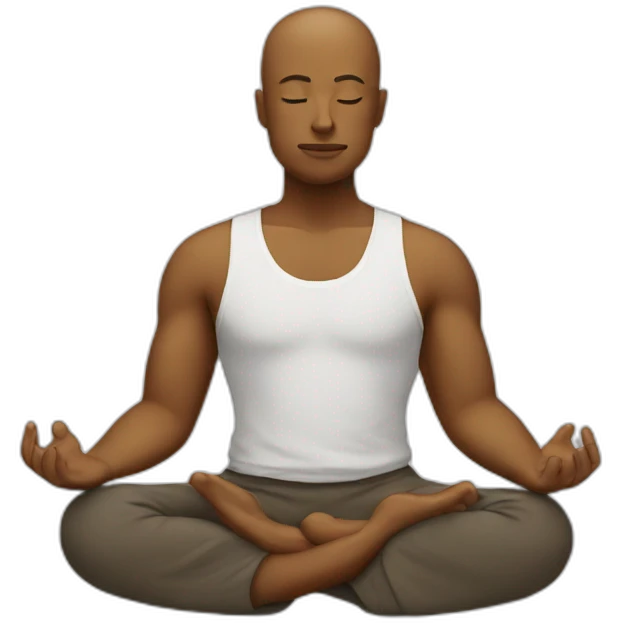 meditating emoji