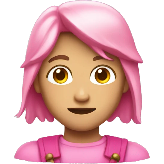 Pink link emoji
