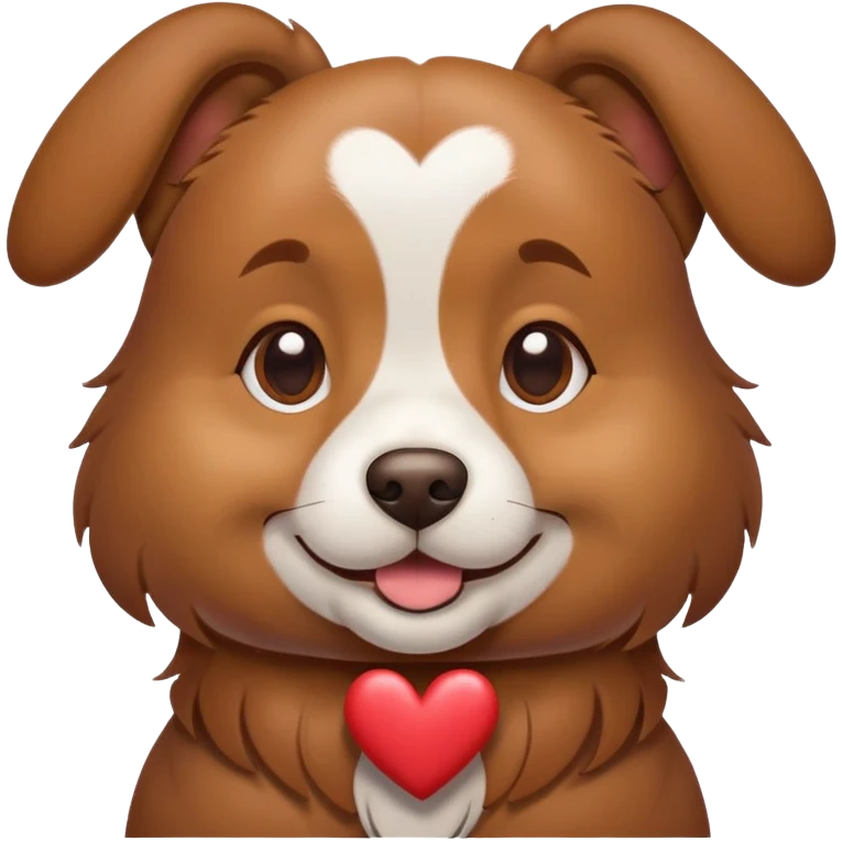 perro con corazones al rededor emoji