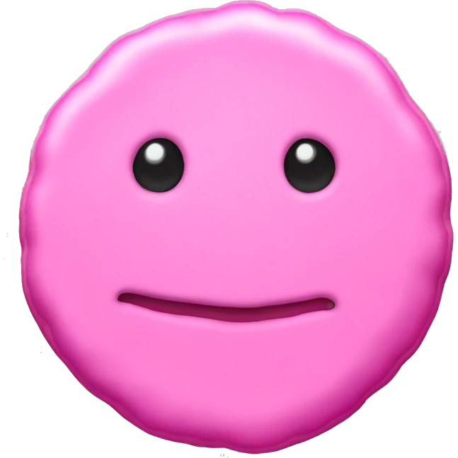Christmas pink cookie  emoji