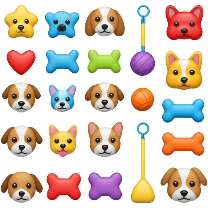juguetes para  perro emoji
