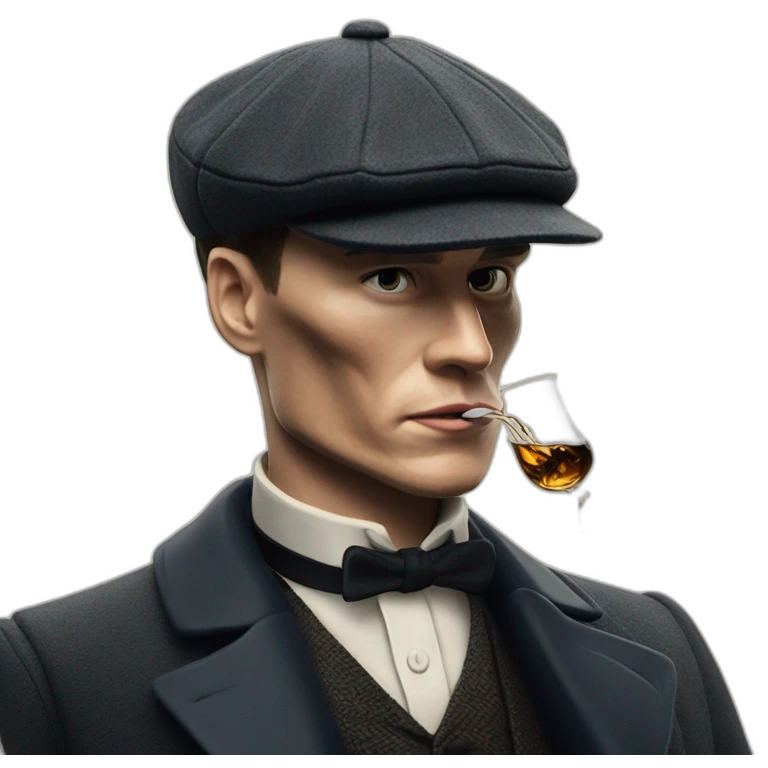 Tommy shelby peaky blinders drinking whisky emoji