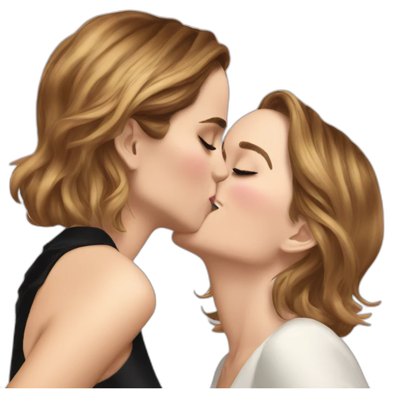 Emma Watson kissing Taylor swift emoji
