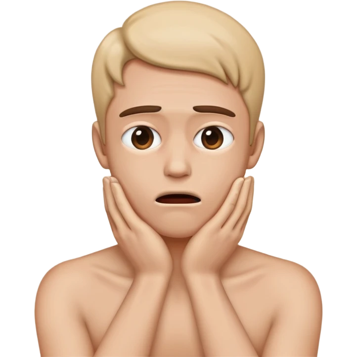 a person pretending to choke them self emoji