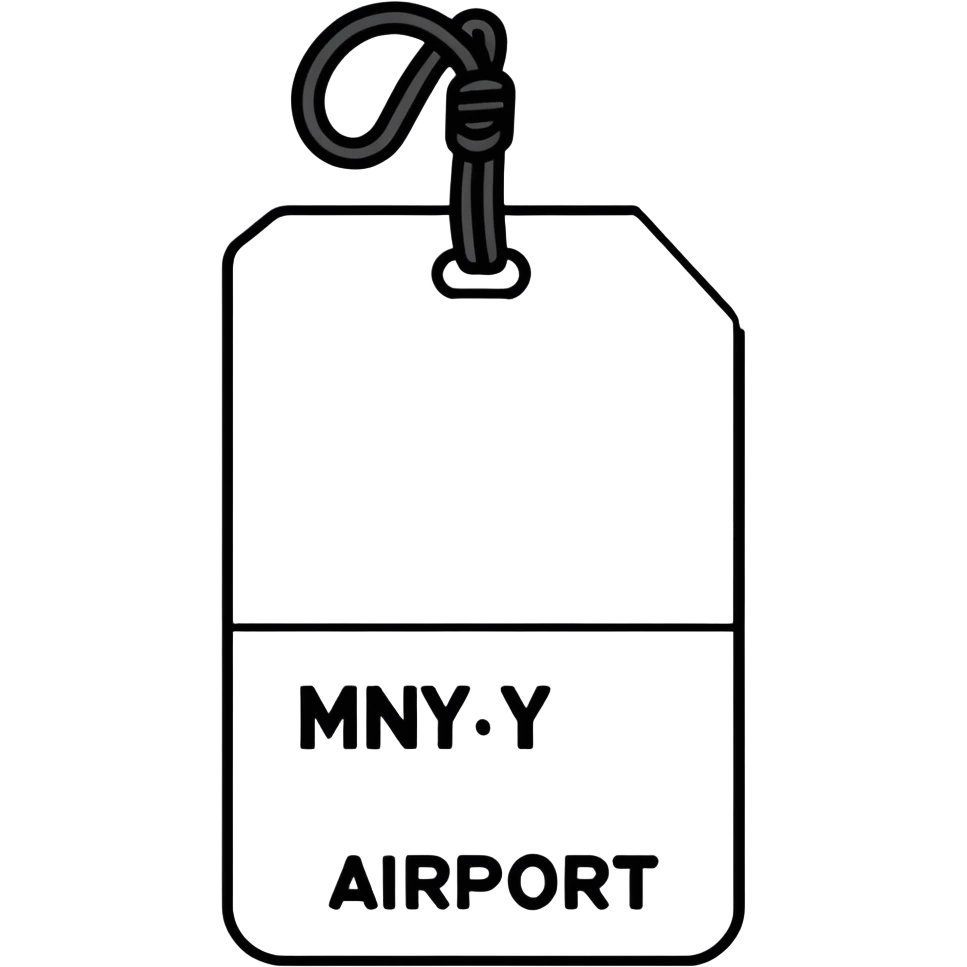 MMY Airport tag  emoji
