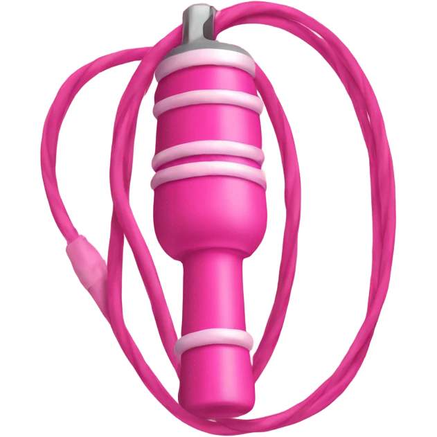 pink jump rope for sports emoji