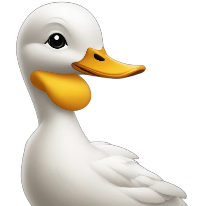 Canard en jupe emoji