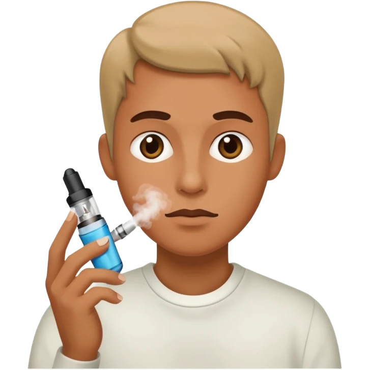 Person craving a vape emoji