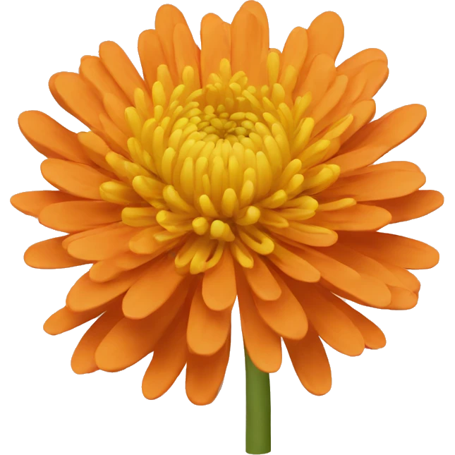 Orange chrysanthemum  emoji