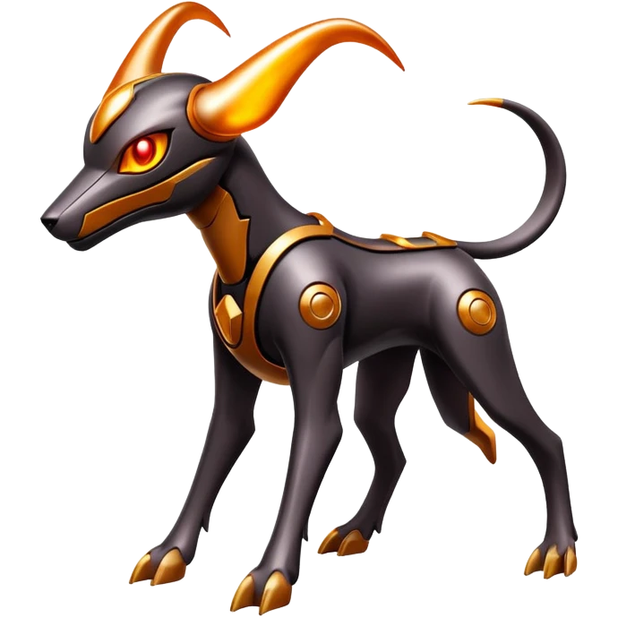 Futuristic Houndoom-Genesect-Pokémon-Fakémon-hybrid-creature emoji