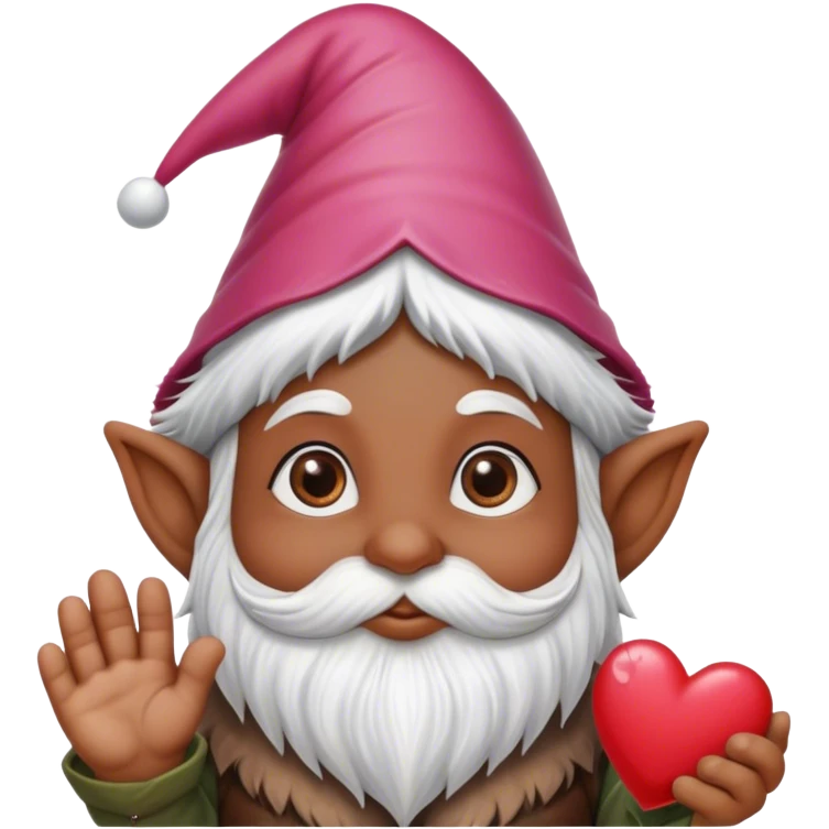 Cinematic 32k HD, Extremely detailed image of a Valentine’s Day Gnome, each hair, eye, and paw is shown in stunning detail as though captured in a timeless photograph, rich textures, visually rich, so lifelike that it feels like it could leap off the page at any moment emoji