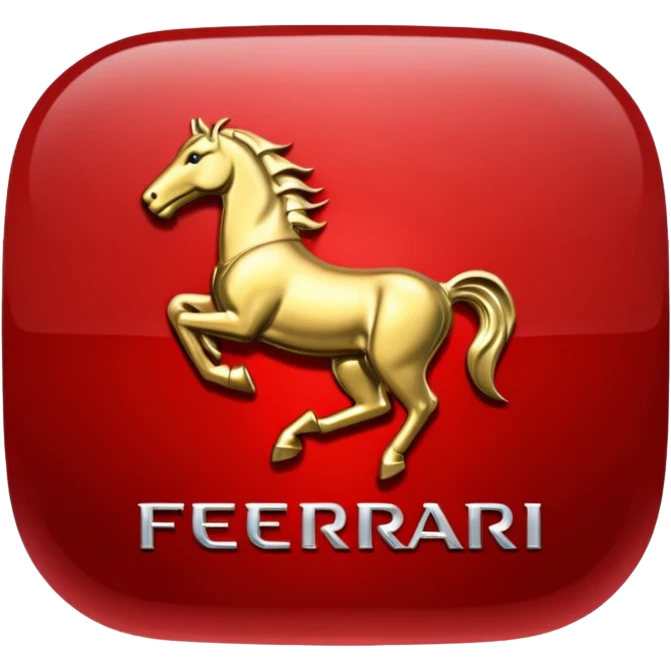 Ferrari logo real emoji