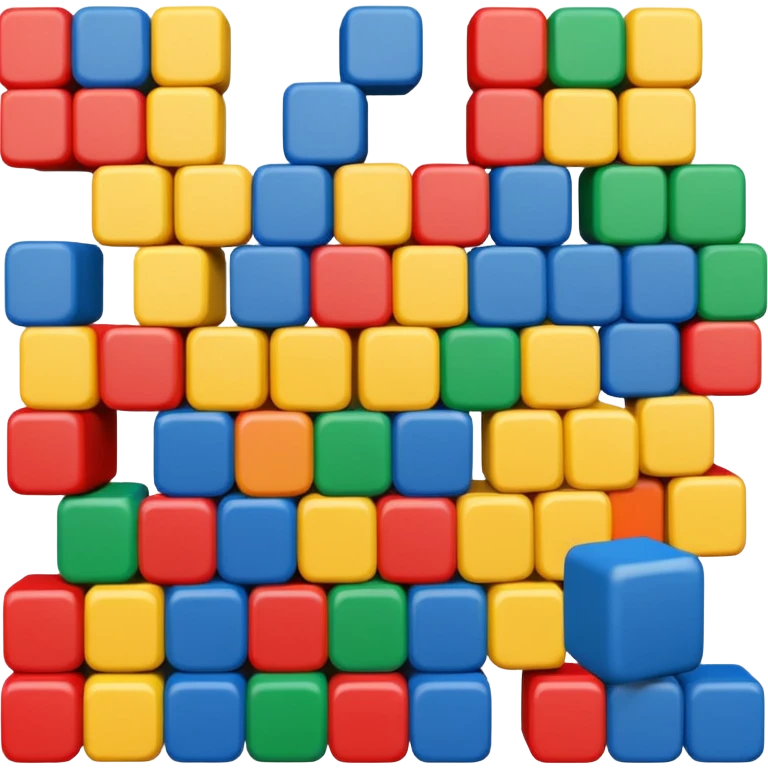 Wooden blocks with letters emoji