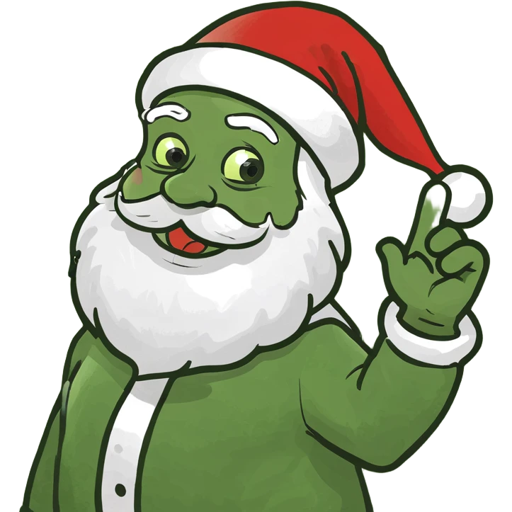 Santa waving  emoji