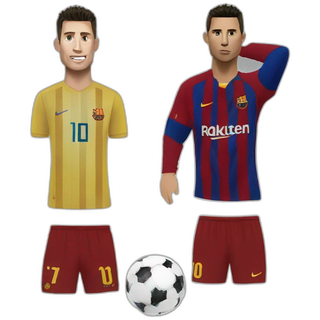 ronaldo beat messi emoji