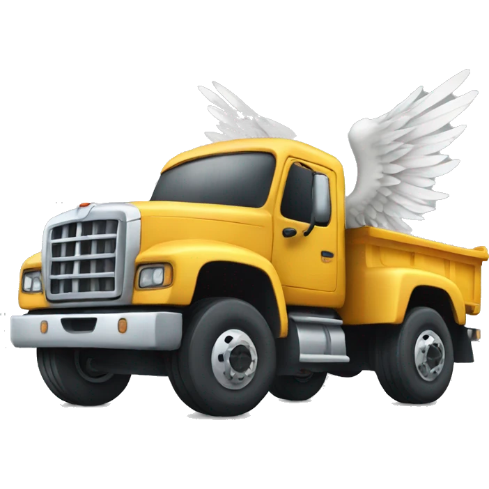 Truck with wings emoji
