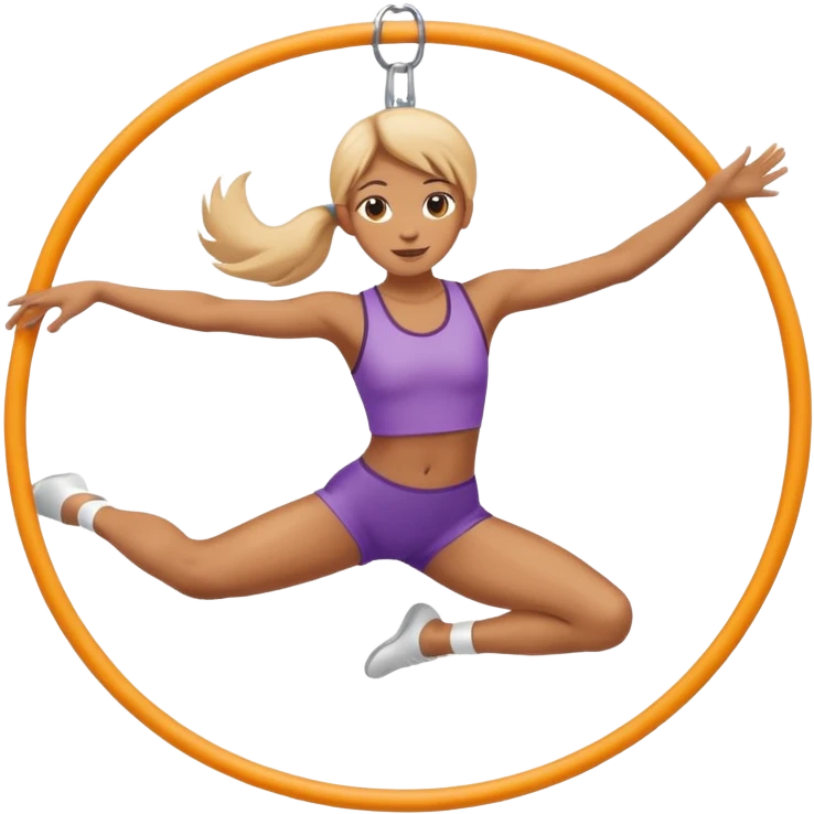 person performing aerial hoop emoji