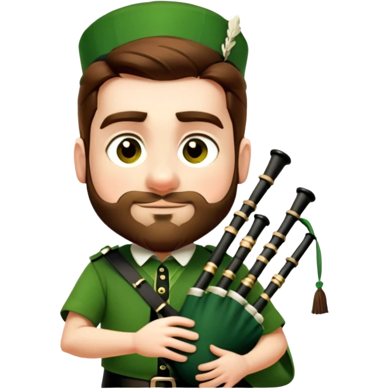 Green Bagpiper emoji