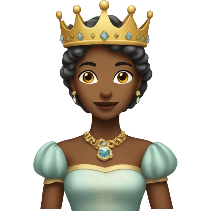 A princess wearing a crown emoji