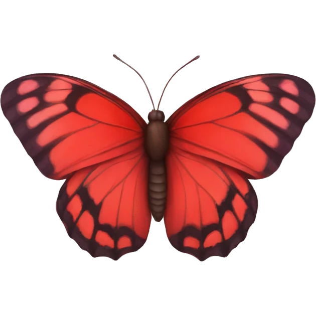 red butterfly emoji