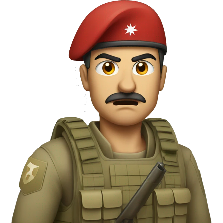 angry Turkish soldier emoji