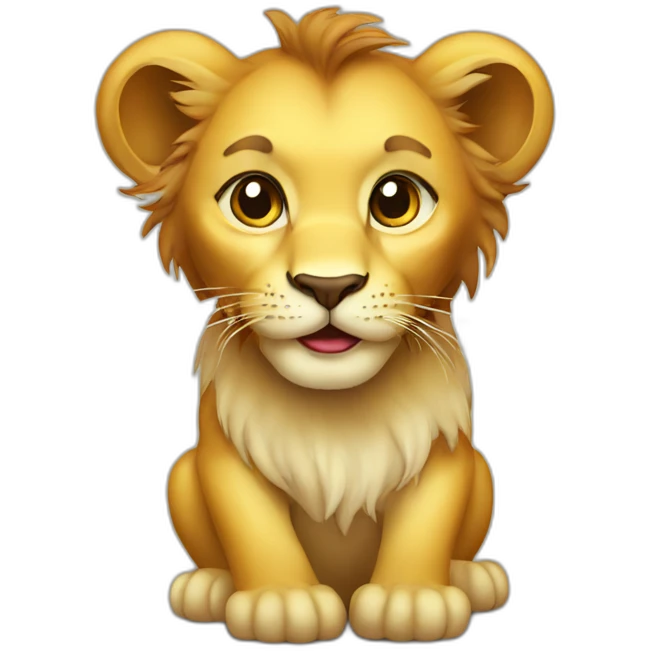 baby lion + money emoji
