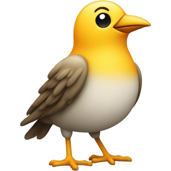 Bird pooping emoji