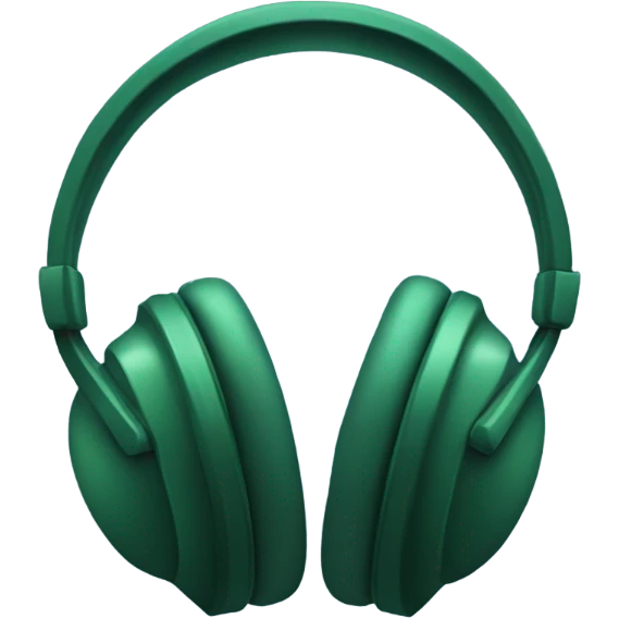 dark green 🎧 emoji