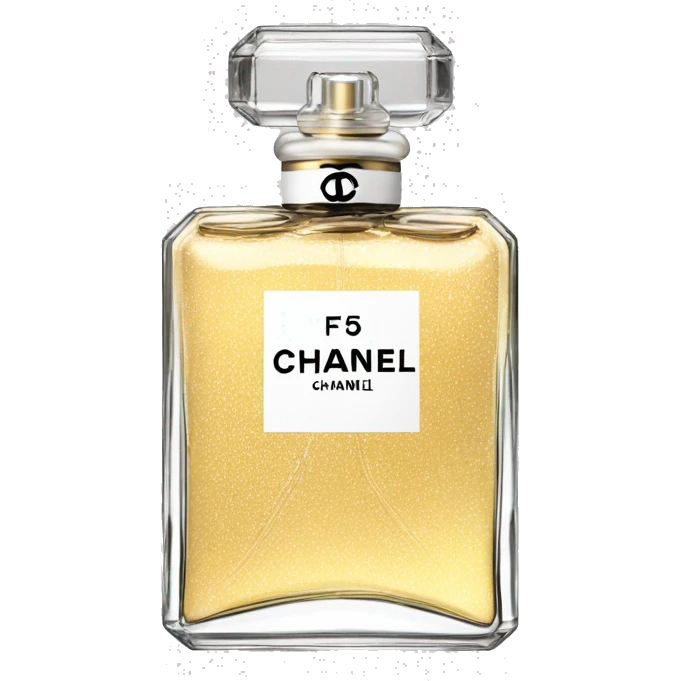 chanel number 5 perfume clear bottle emoji