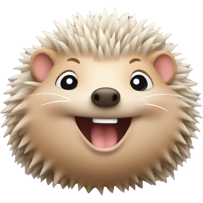 Happy hedgehog  emoji