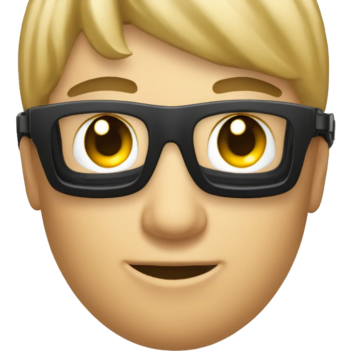 L'emoji lunette noir qui montre l'index avec la paume de main qui  lui fait dos emoji