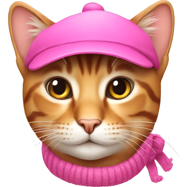Cat with pink hat emoji
