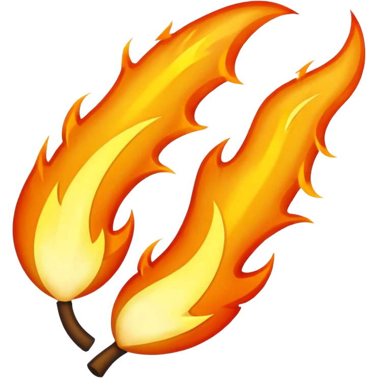 fire streak emoji inspired by Snapchat streak icon emoji