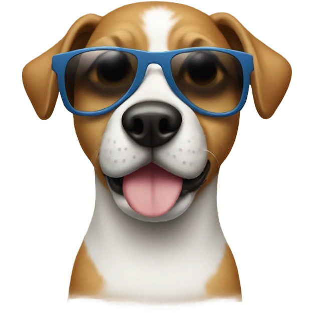 Dog with sunglasses emoji