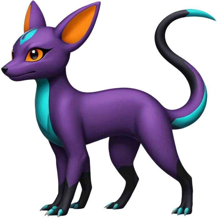 Umbreon-Salandit-Nargacuga-Amaura-fusion (Full body) emoji