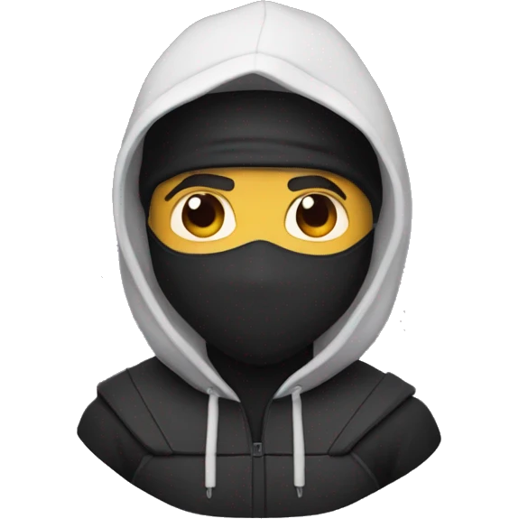 ninja in hood and airpods max emoji