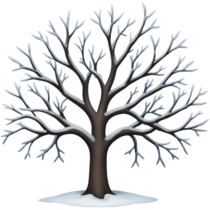 winter tree emoji