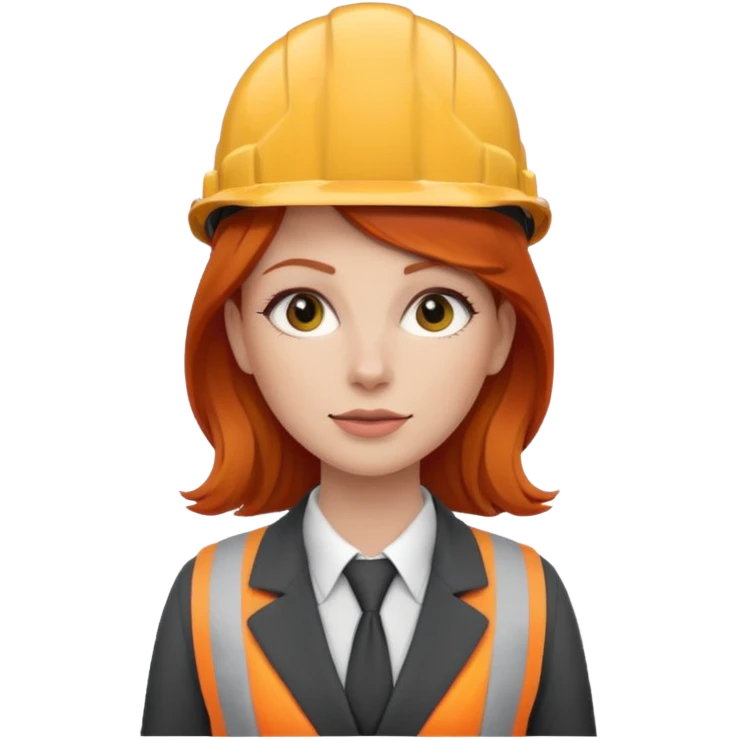 Redheaded cunsturactor woman with suit emoji