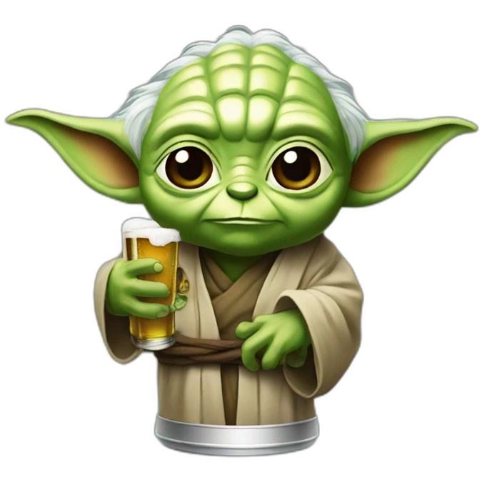 Yoda beer emoji