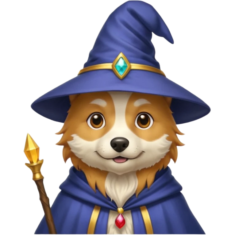 Dog wizard emoji