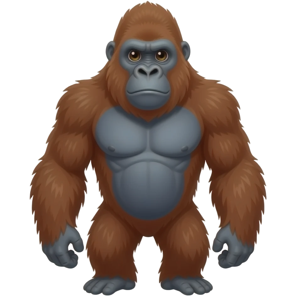 orangutanbear (the gorilla remains in the background) emoji