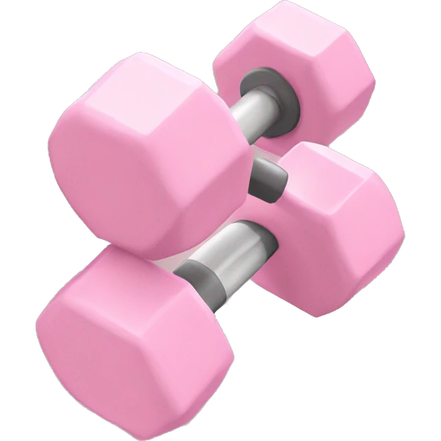 Pale pink single dumbbell emoji