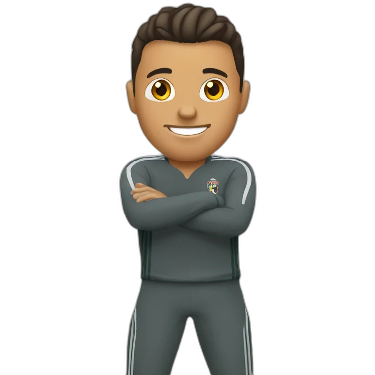 Ronaldo qui embrasse emoji