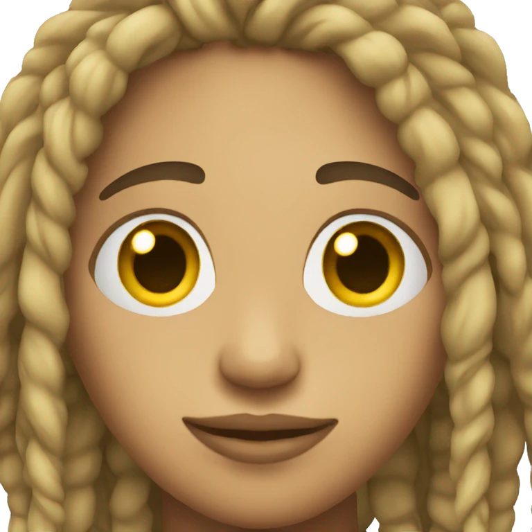 light skin with dreads emoji