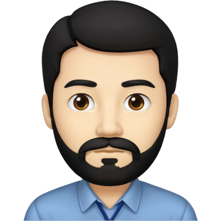Professor in the la casa de papel TV show, with black hair and beard emoji