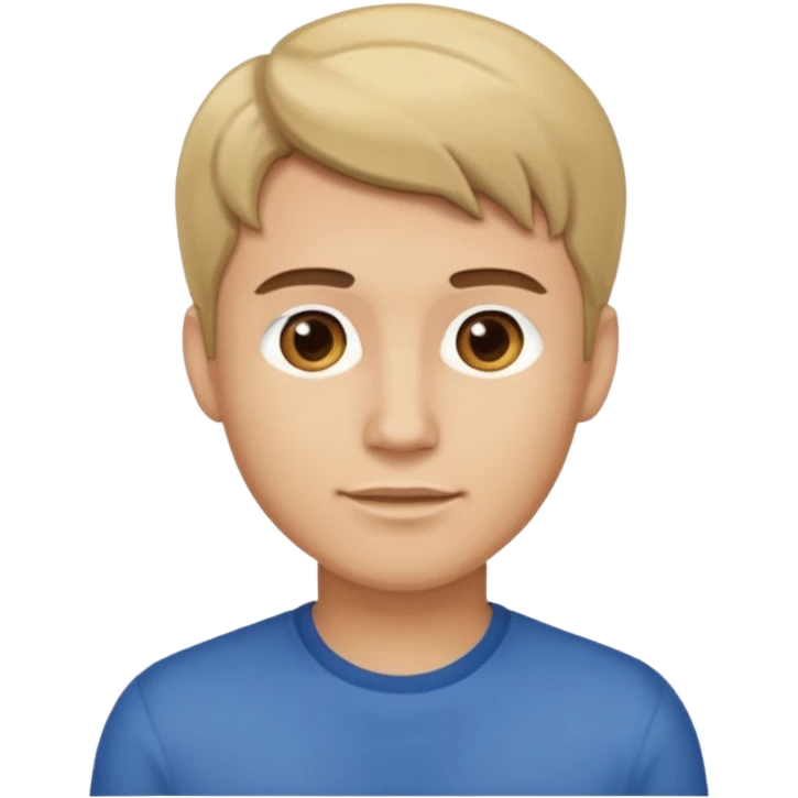 male darkblond hari from riht emoji