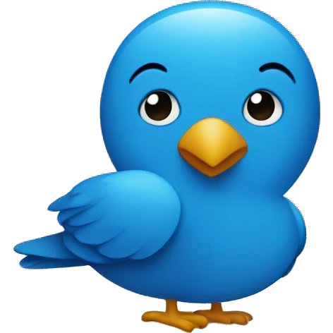 twitter bird blue emoji emoji